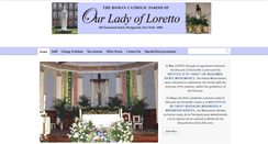 Desktop Screenshot of ourladyoflorettohempstead.org